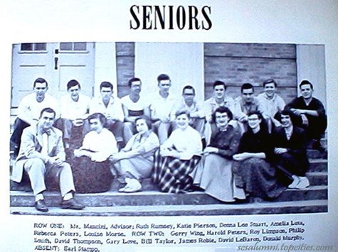 Class of 1955, guarding the SCS steps!  Courtesy of Philip Smith