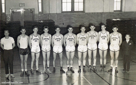 1941 Boys Basketball Team - photo courtesy of Richard French