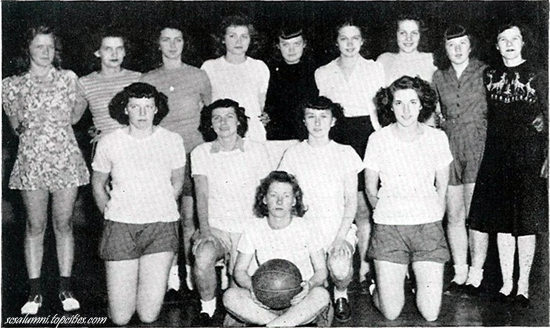 1947 Girls Basketball Team - photo courtesy of Karen Baroody