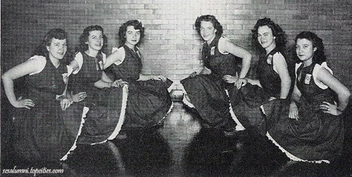 1948 Cheerleading Team - photo courtesy of Karen Baroody